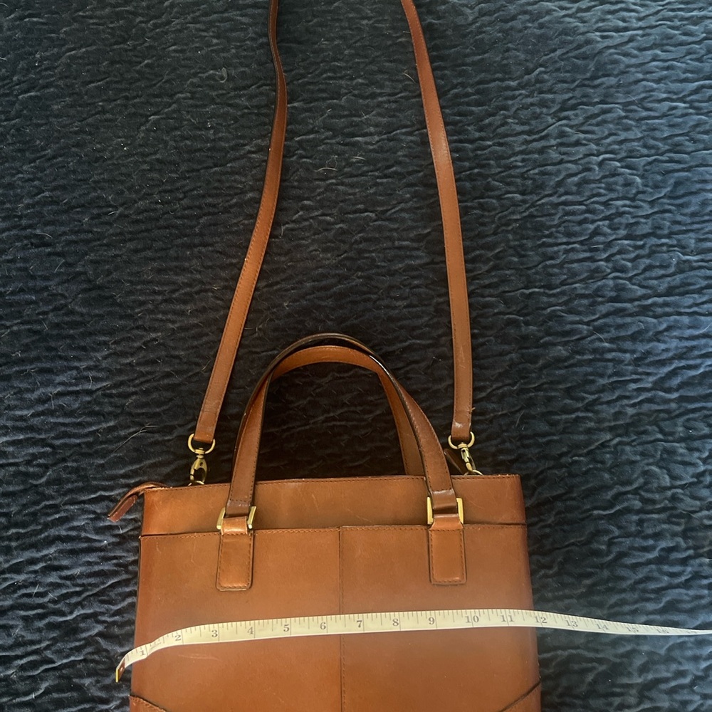 Vintage Etienne Aigner Brown Leather Satchel Crossbody | Top Handle Bag